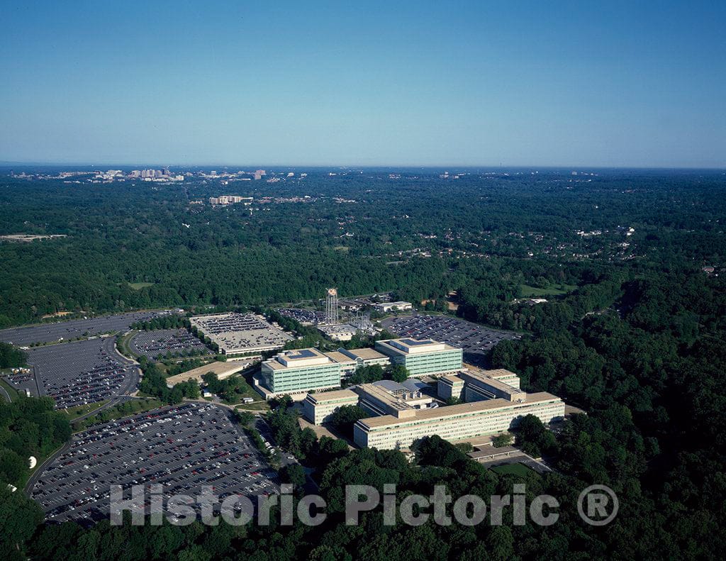 Photo - Aerial View of CIA Headquarters, Langley, Virginia- Fine Art Photo Reporduction