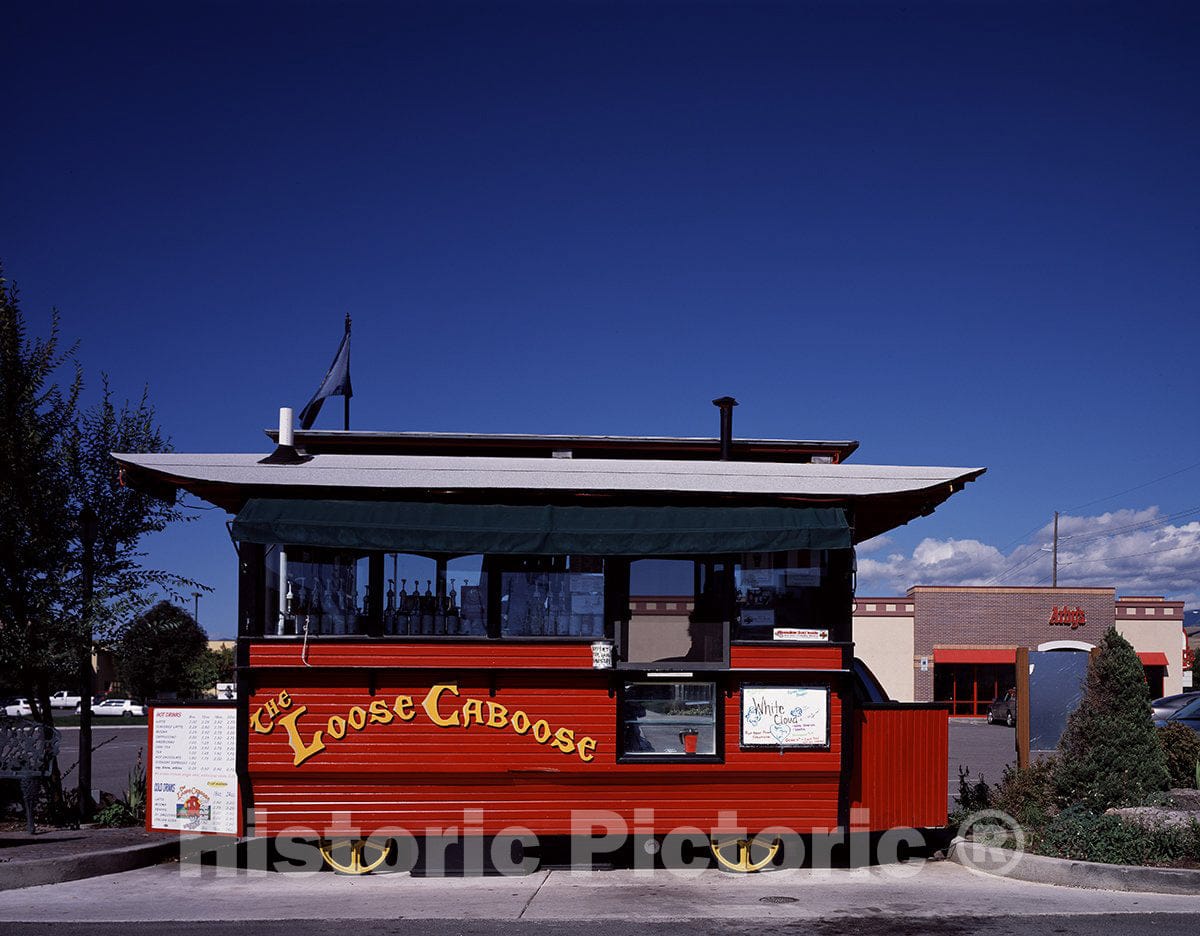 Seattle, WA Photo - Coffee bar Along The Highway in The Pacific Northwest-