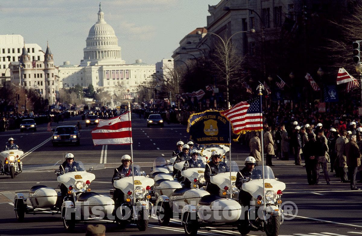 Washington, D.C. Photo - Inaugural parade for President George H.W. Bush, 1989-