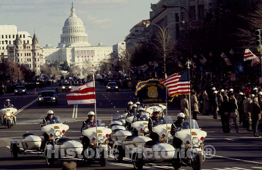 Washington, D.C. Photo - Inaugural parade for President George H.W. Bush, 1989-