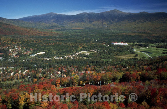 Bretton Woods, NH Photo - Breathtaking Aerial veiw of The Historic Mount Washington Hotel-