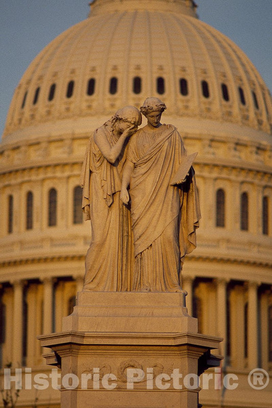 Washington, D.C. Photo - Peace Monument, Outside The U.S. Capitol-