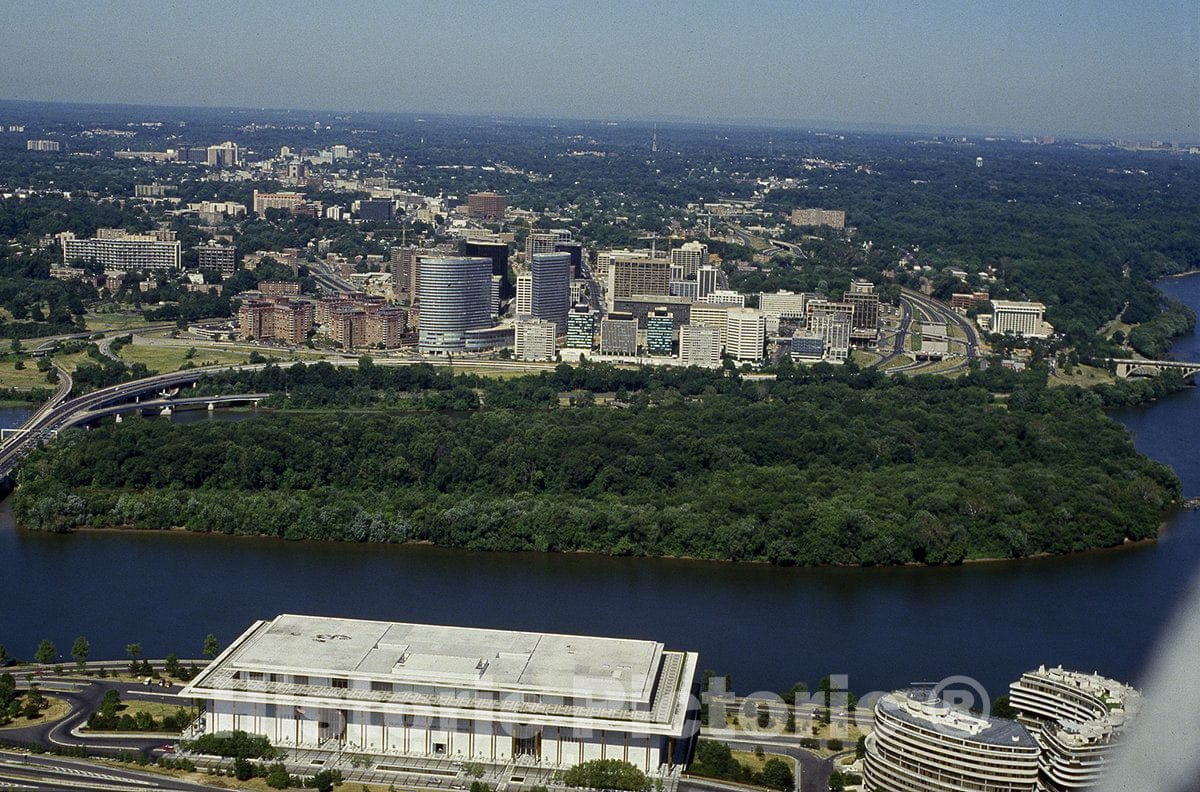 Washington, D.C. Photo - Aerial View Showing The Kennedy Center for The Performing Arts