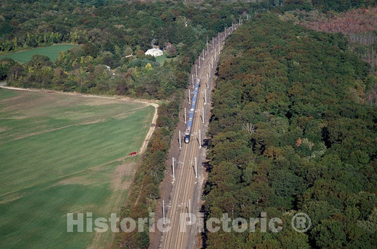 Photo - Amtrak Acela Train Doing a Test Run in New England Before Going into Service- Fine Art Photo Reporduction
