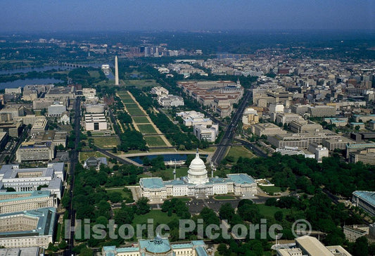 Photo- Aerial View of Washington, D.C. 3 Fine Art Photo Reproduction