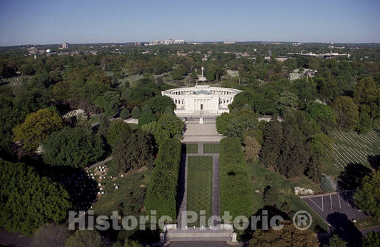 Arlington, VA Photo - Aerial View of The Tomb of The Unknown Soldier, Arlington, Virginia