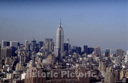 New York, NY Photo - Aerial of the Empire State Building in New York
