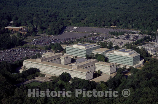 Langley, VA Photo - Aerial view of the CIA Headquarters, Langley, Virginia