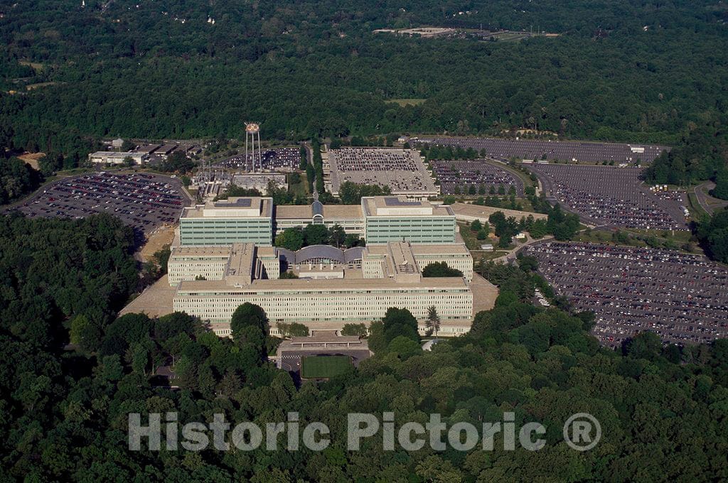 Photo - Aerial View of The CIA Headquarters, Langley, Virginia- Fine Art Photo Reporduction