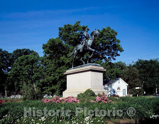 Photo - Statue of Union General Philip Kearny at Arlington National Cemetery, Arlington, Virginia- Fine Art Photo Reporduction