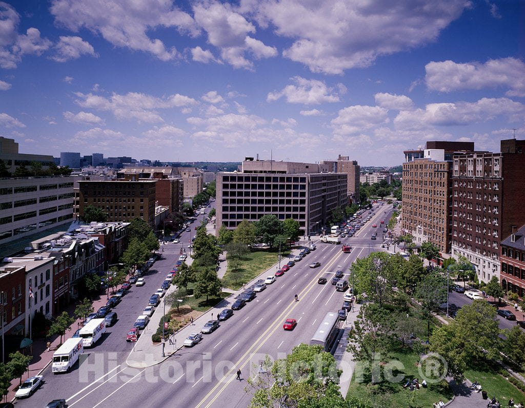 Washington, D.C. Photo - View of Downtown at Pennsylvania Avenue and 20th Street NW, Washington, D.C.