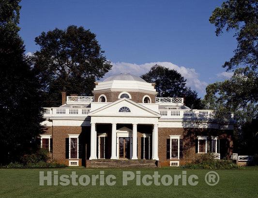 Charlottesville, VA Photo - Thomas Jefferson's home"Monticello" in Charlottesville, Virginia