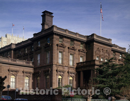 San Francisco, CA Photograph - The Pacific-Union Club in The Former James C. Flood Mansion, which is Said to be The First Brownstone Constructed west of The Mississippi River.