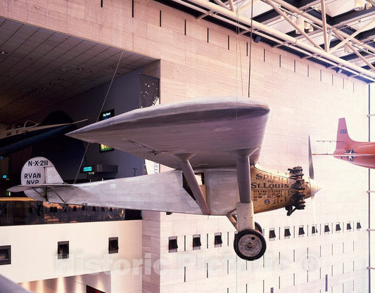 Photo - Charles Lindbergh's Spirit of St Louis Airplane, Hanging at The Smithsonian Institution's Air and Space Museum on The National Mall, Washington, D.C.