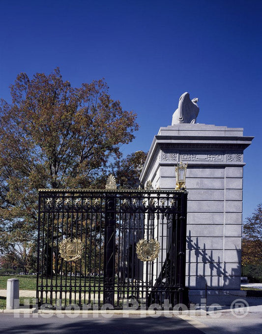 Arlington, VA Photo - Gate to Arlington Cemetery, Arlington, Virginia