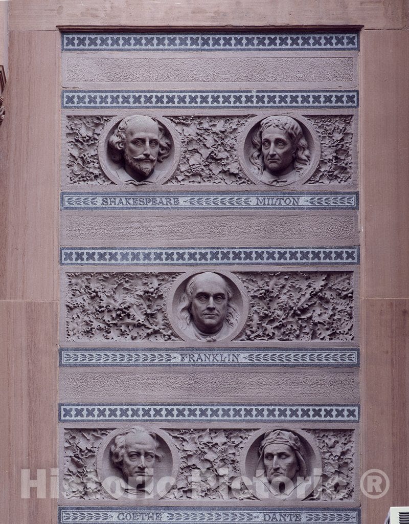 New York, NY Photo - Architectural Detail from a Building in New York City