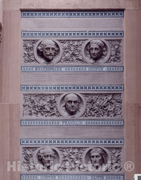 New York, NY Photo - Architectural Detail from a Building in New York City