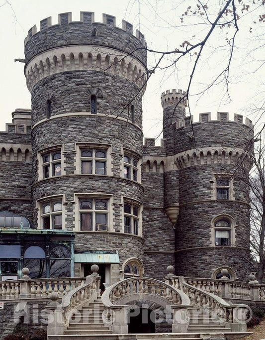Glenside, PA Photo -Grey Towers, The 1892 turreted Home of Sugar Refinery Owner William Welsh Garrison in Glenside, Outside Philadelphia, Pennsylvania