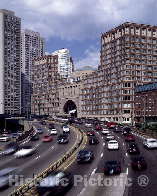 Boston, MA Photo - Elevated superhighway, Boston, Massachusetts