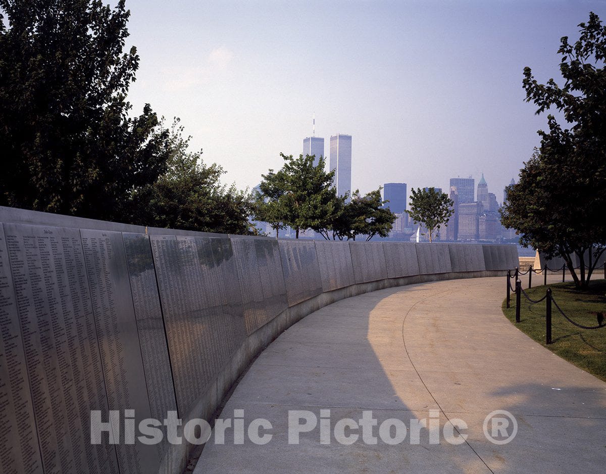 Jersey City, NJ Photo - View of The World Trade Center Twin Towers, New York-