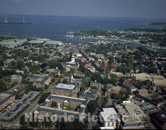 Annapolis, MD Photo - Aerial View of Annapolis, The Capital of Maryland