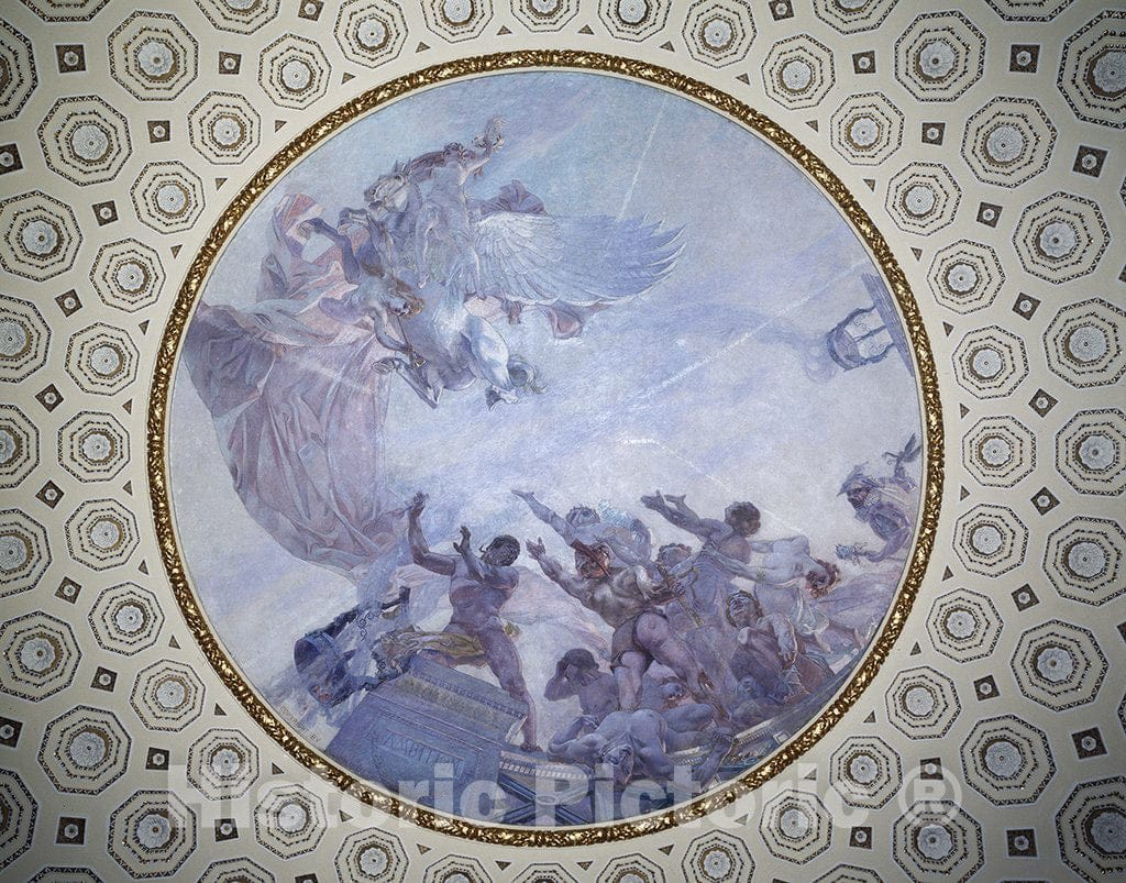Baltimore, MD Photo - Ceiling Detail of The Baltimore Basilica, Baltimore, Maryland