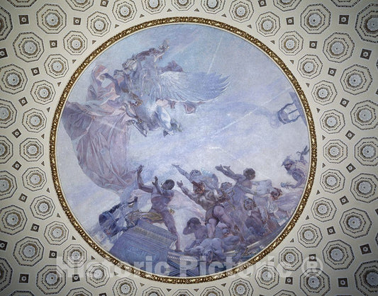 Baltimore, MD Photo - Ceiling Detail of The Baltimore Basilica, Baltimore, Maryland