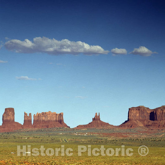 Photo - Monument Valley, a Navajo Nation tribal park whose red-sandstone formations on the Colorado Plateau lie mostly in Arizona but also into Utah- Fine Art Photo Reporduction