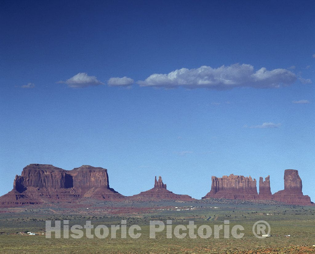 Monument Valley (Ariz. and Utah) Photograph - Monument Valley, a Navajo Nation Tribal Park Whose red-Sandstone Formations on The Colorado Plateau Lie Mostly in Arizona but Also into Utah