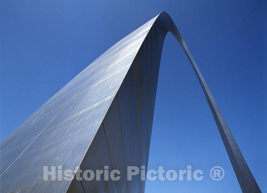 Saint Louis, MO Photo - Close-up View of The Gateway Arch, The Symbolic Gateway to The West