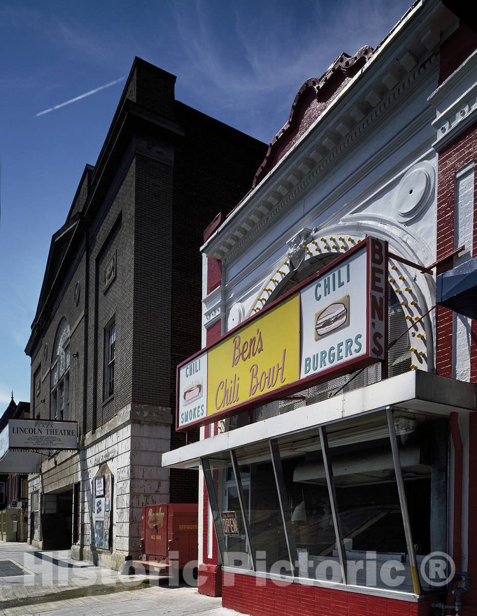 Photo - Ben's Chili Bowl, a favorite of Washingtonians, and occasional presidents, Washington, D.C.- Fine Art Photo Reporduction