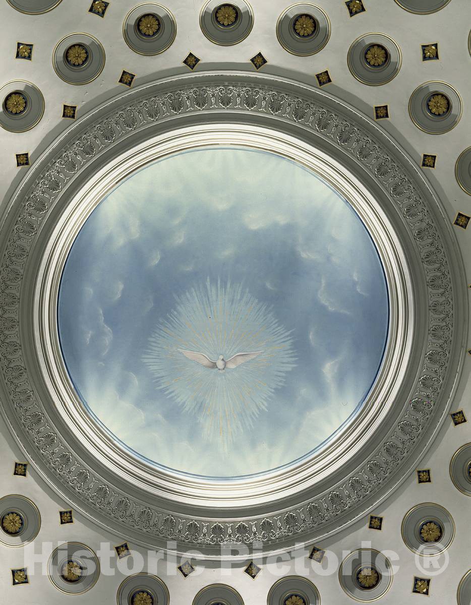 Photo - Ceiling Detail at The Baltimore Basilica, Baltimore, Maryland- Fine Art Photo Reporduction