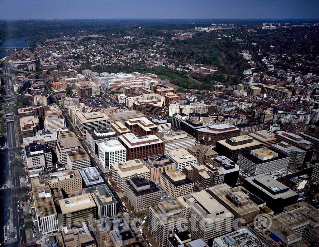 Photo - Aerial View of Downtown Washington, D.C.- Fine Art Photo Reporduction