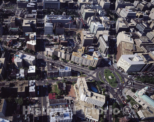 Washington, D.C. Photo - Aerial View of Thomas Circle, Washington, D.C.