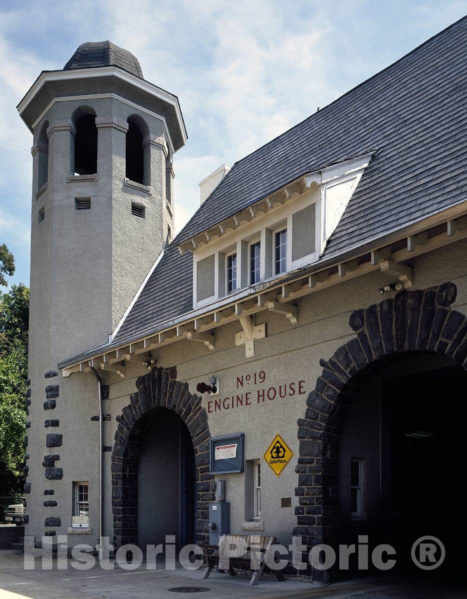 Photo - Fire Station in The Southeast Quadrant of Washington, D.C.- Fine Art Photo Reporduction