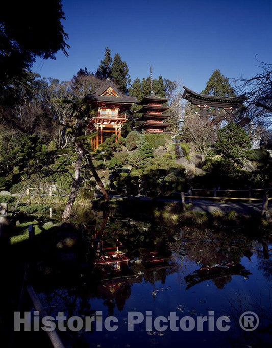 San Francisco, CA Photo - Japanese Tea Garden at Golden Gate Park, San Francisco, California