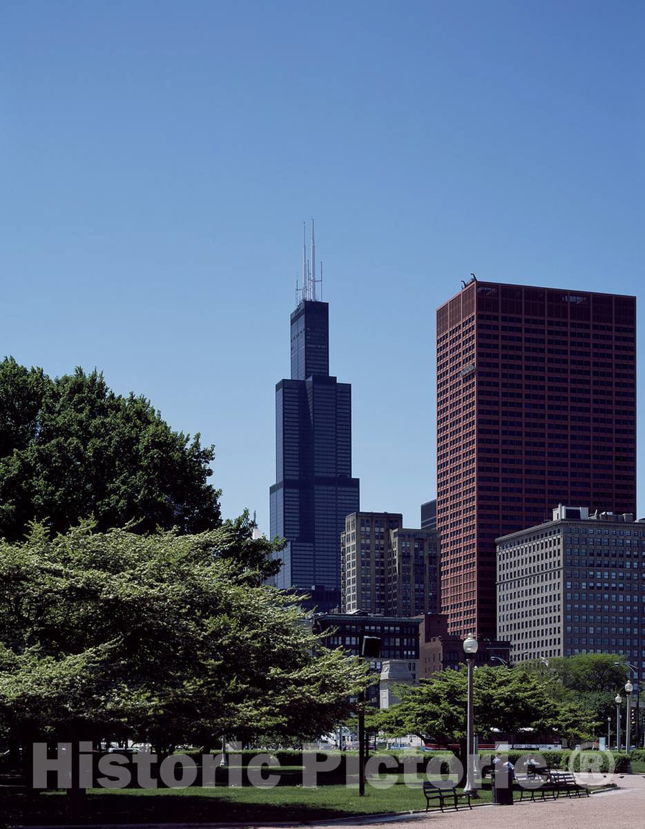 Photo - Willis Tower, Long Known as Sears Tower, Chicago, Illinois- Fine Art Photo Reporduction