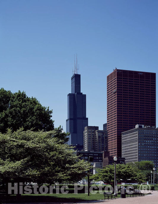 Photo - Willis Tower, Long Known as Sears Tower, Chicago, Illinois- Fine Art Photo Reporduction