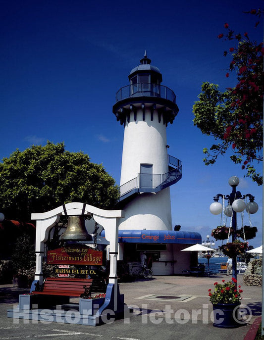 Marina Del Rey, CA Photo - Lighthouse Concession Stand, Marina Del Rey Harbor, California