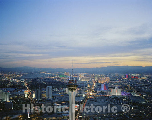 Las Vegas, NV Photo - Las Vegas Strip, Looking Past The 112-story Stratosphere Observation Tower, Las Vegas, Nevada