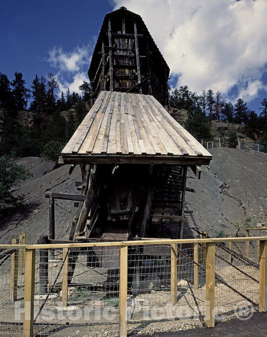 Aladdin, WY Photo - Straight-on View of The Aladdin Mining Tipple, which Carried Coal Down a Mountainside to Waiting Freight Cars, Aladdin, Wyoming