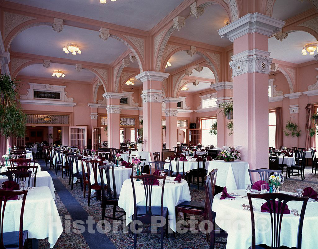 Photo - Dining room at the Mount Washington Hotel and Resort, Bretton Woods, New Hampshire- Fine Art Photo Reporduction