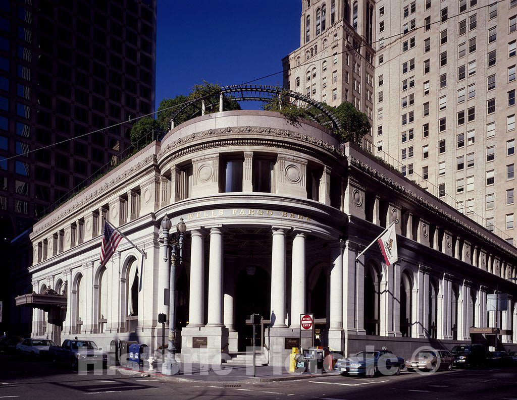 San Francisco, CA Photo - Wells Fargo Branch at Market and Grant Streets, Built as The Union Trust Bank in 1910 in San Francisco, California