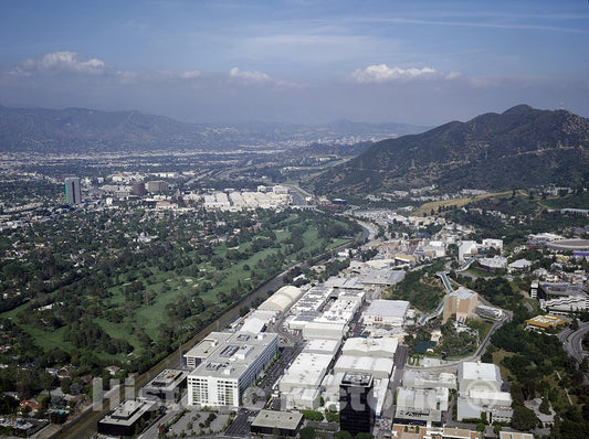California Photo - Aerial View of a California Movie Studio lot