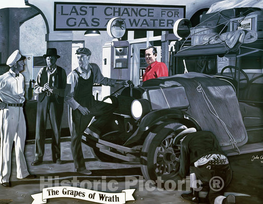California Photo - Grapes of Wrath Billboard Along a California Highway