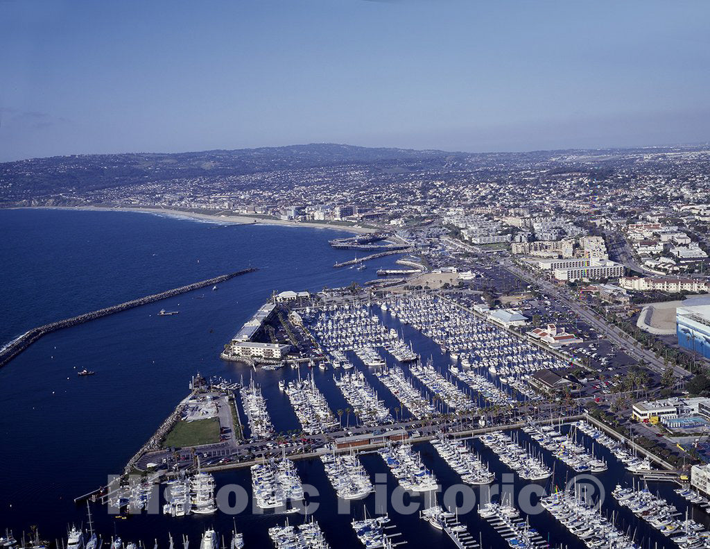 California Photo - Aerial view of the California coastline near Los Angeles, California