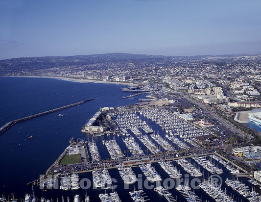 California Photo - Aerial view of the California coastline near Los Angeles, California