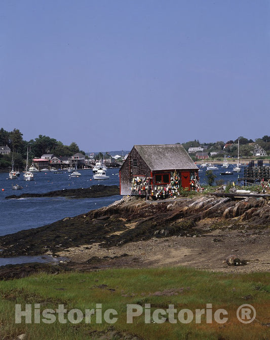 Bailey's Island, ME Photo - Fishing Shack on Bailey's Island, Maine
