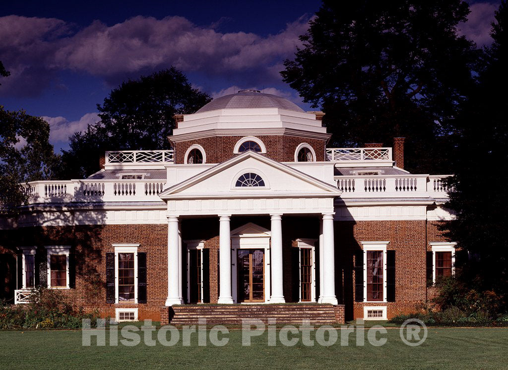 Charlottesville, VA Photo - Thomas Jefferson's Monticello Home, Charlottesville, Virginia