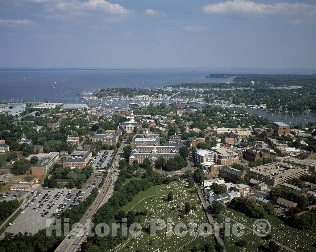 Annapolis, MD Photo - Aerial View of Annapolis, The Maryland Capital